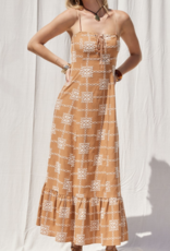 Illa Illa "Baby Got Backstitch" Maxi Dress