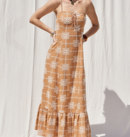 Illa Illa "Baby Got Backstitch" Maxi Dress