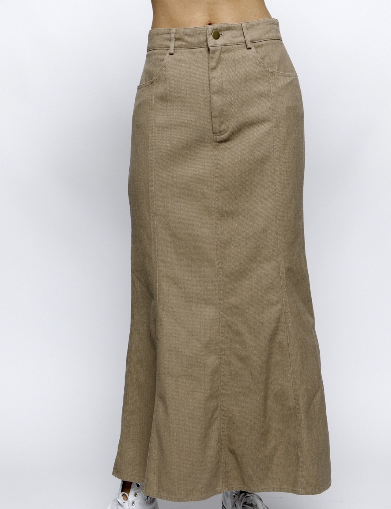 Storia "Back to Beige-ic" Maxi Skirt