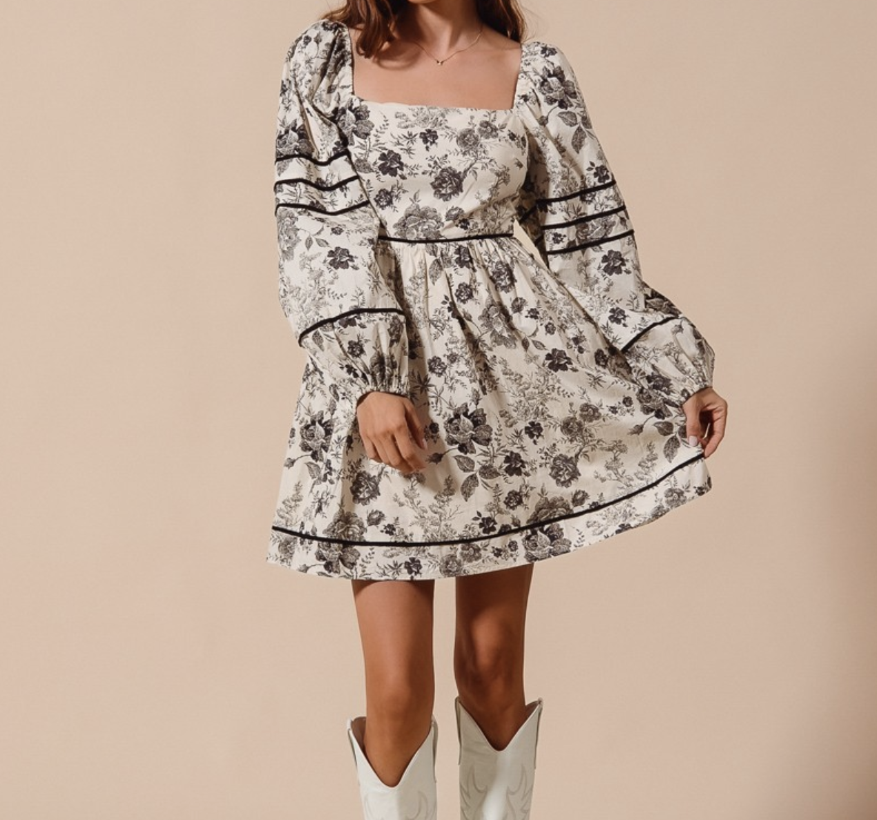 So Me "The Cool Aunt-ique" Babydoll Dress