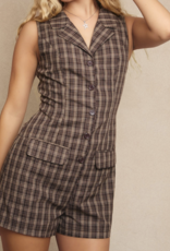 Le Lis "Plaid to See You!" Romper