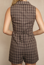 Le Lis "Plaid to See You!" Romper