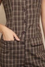 Le Lis "Plaid to See You!" Romper