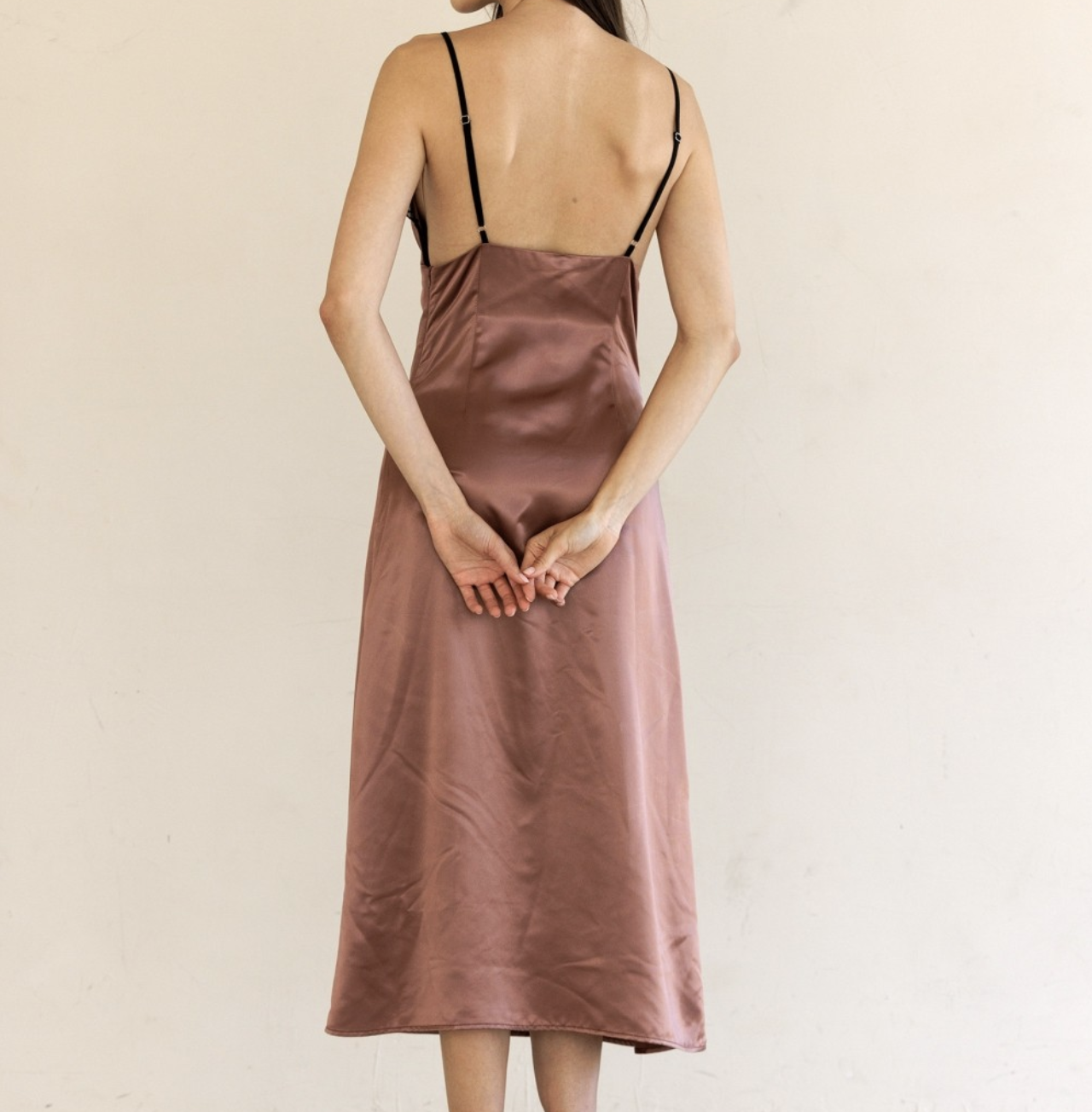 Storia "Pink Slip" Midi Dress
