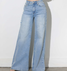 Vibrant "It's in the Jeans" High Rise Extra Wide Leg Jeans