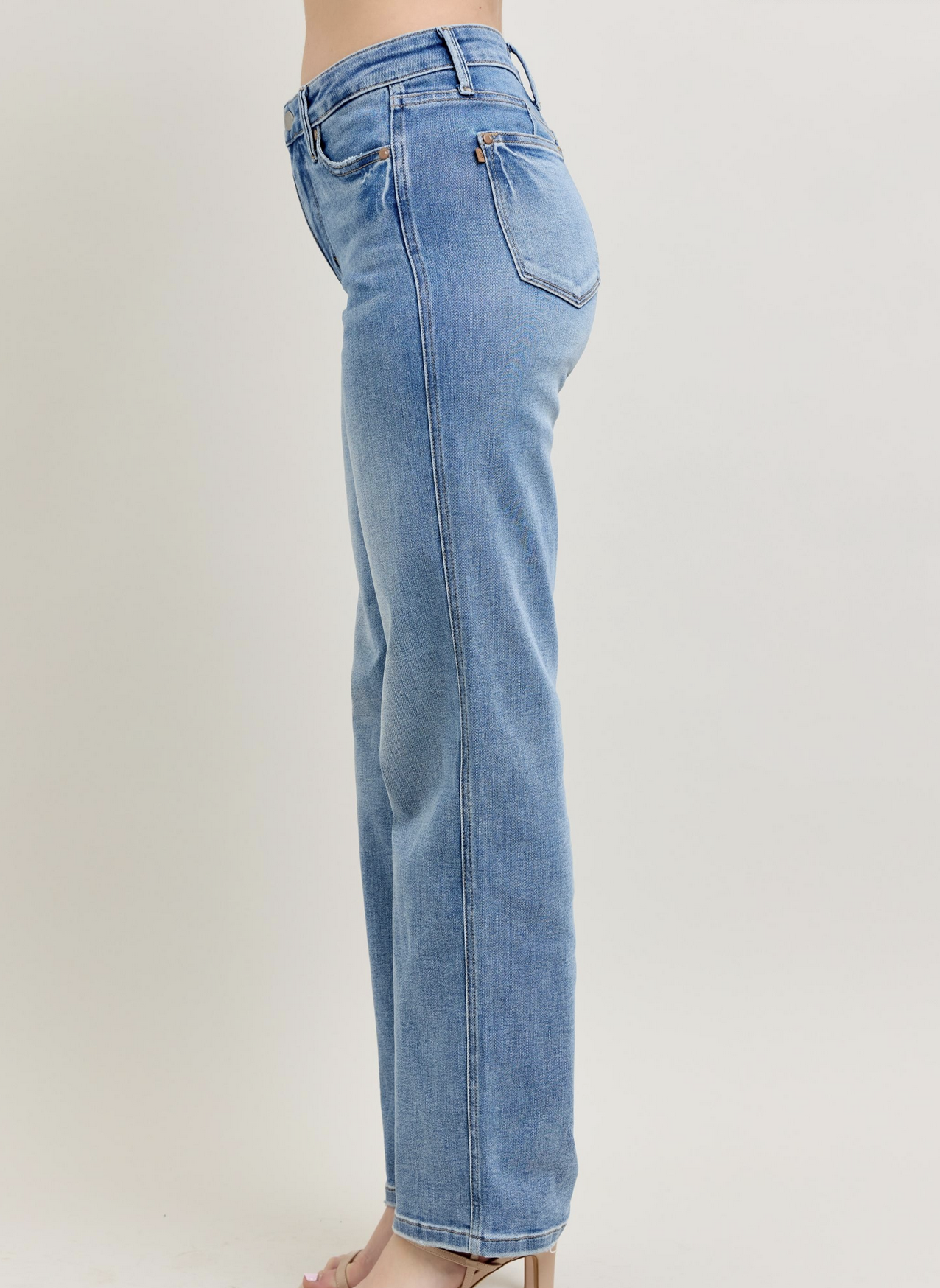 Judy Blue "If It Walks Like a Tuck..." Tummy Control Straight Jeans
