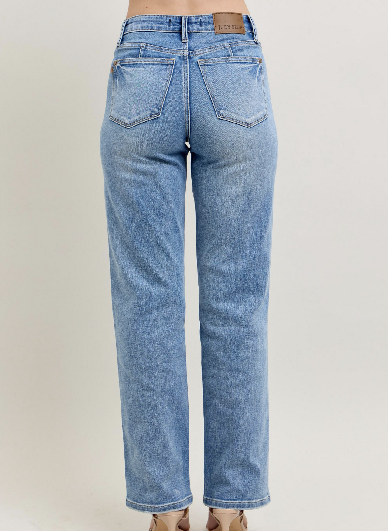 Judy Blue "If It Walks Like a Tuck..." Tummy Control Straight Jeans