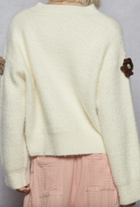 POL "Popping Up Like Daisies!" Mohair Sweater