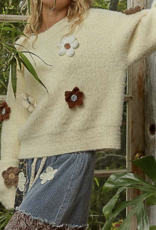 POL "Popping Up Like Daisies!" Mohair Sweater