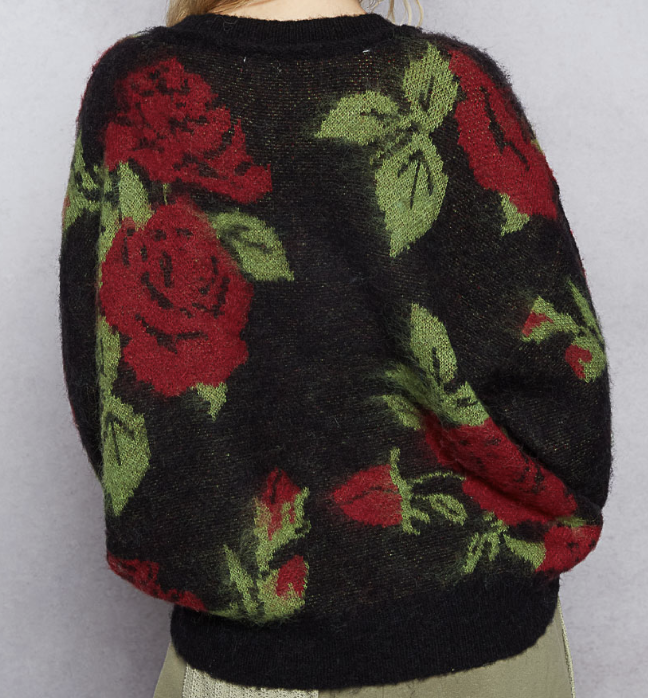 POL "Feeling Gene-rose" Mohair Sweater
