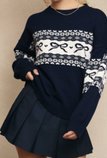 Le Lis "Meet My Bows" Sweater