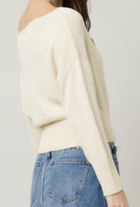 Illa Illa "A Little Off Center" Off Shoulder Sweater