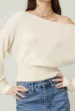 Illa Illa "A Little Off Center" Off Shoulder Sweater
