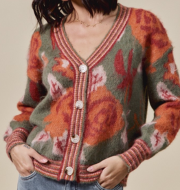So Me "The Winter of Flower Discontent" Cardigan
