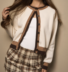 Le Lis "A Girl After My Two-Tone Heart" Cardigan