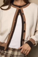 Le Lis "A Girl After My Two-Tone Heart" Cardigan