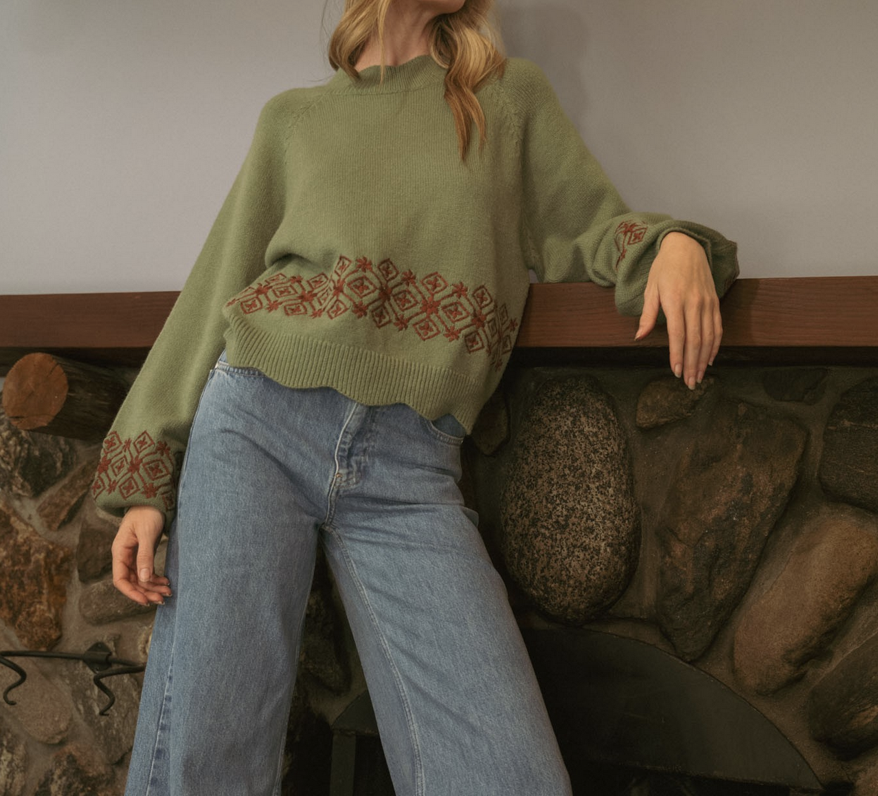 &Merci "Knitting In With The Cool Kids" Sweater