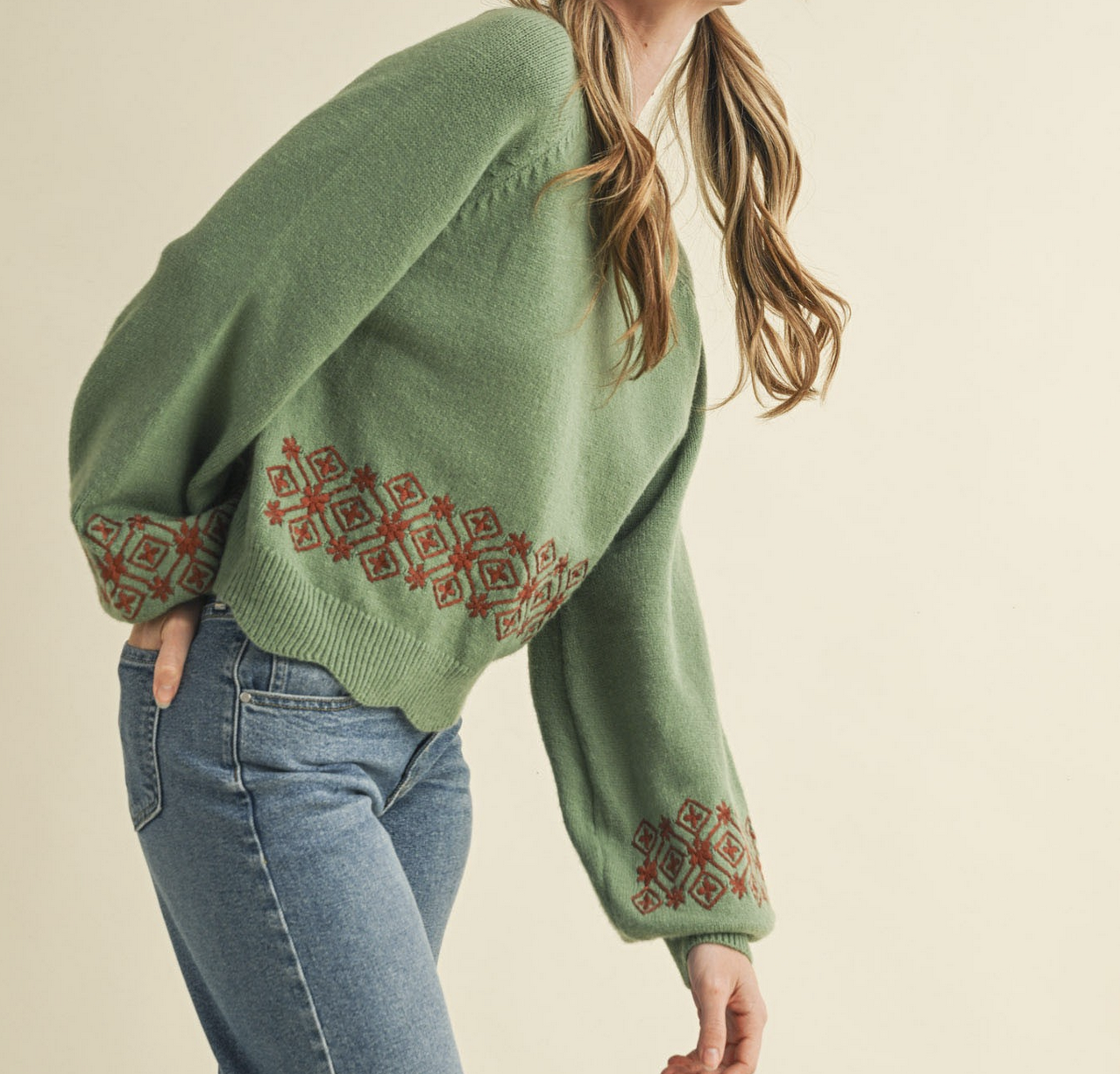 &Merci "Knitting In With The Cool Kids" Sweater