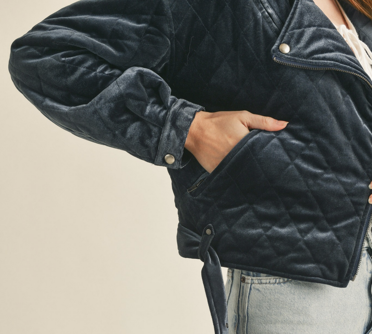 &Merci "Velvet Addiction" Moto Jacket