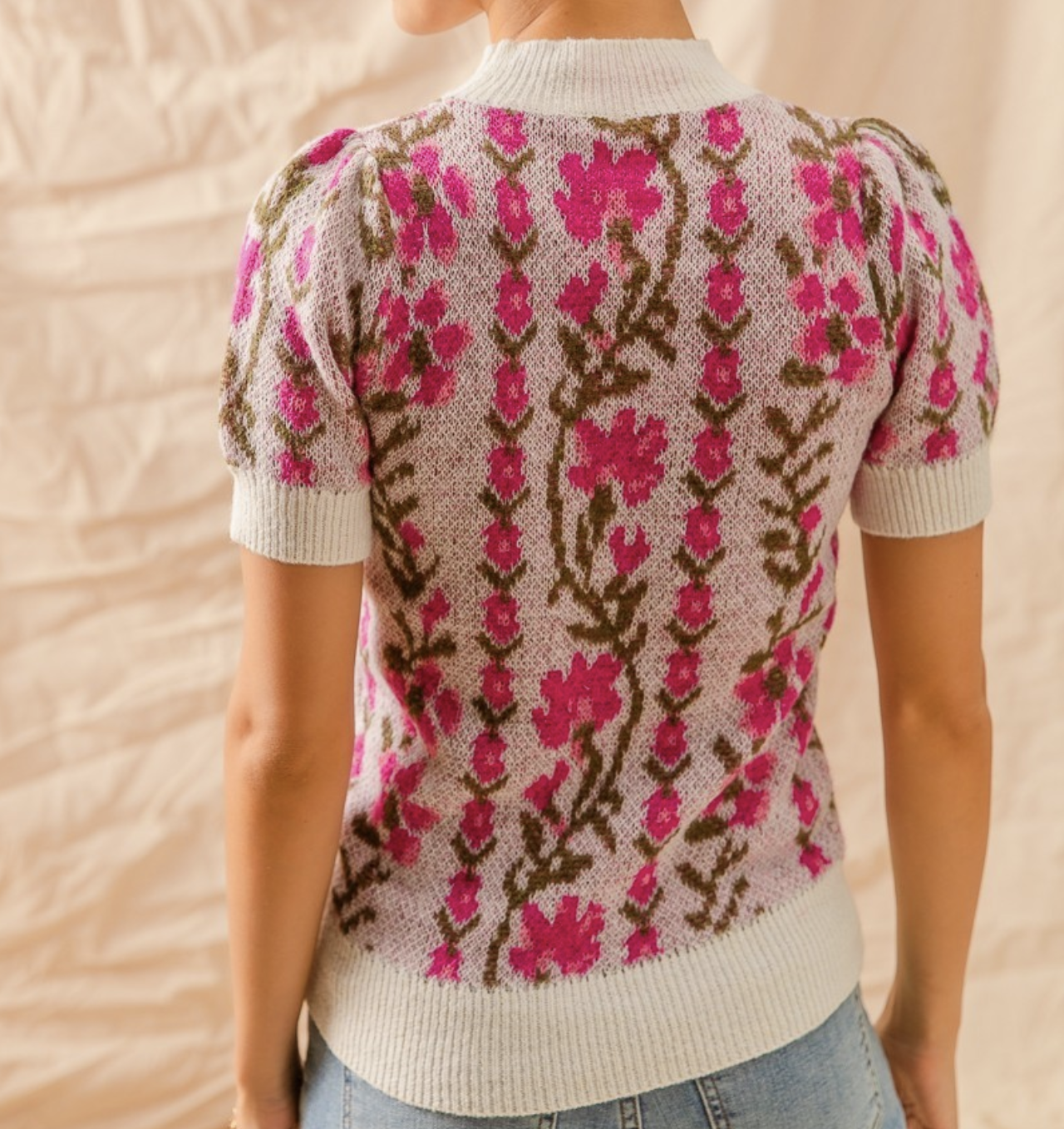 So Me "We Wear Pink on Wednesdays" Sweater Top
