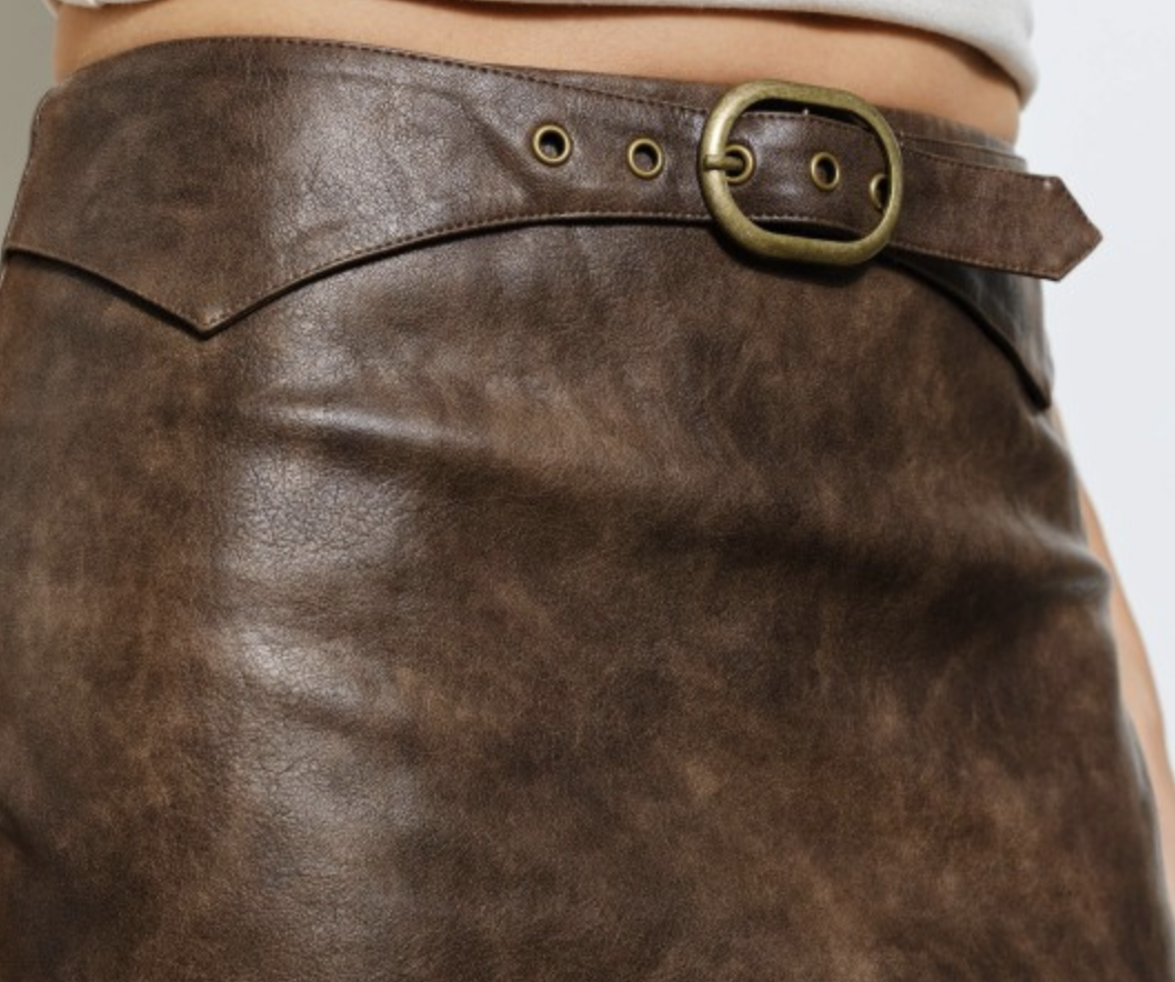 Pretty Garbage "Keep It Below The Belt" Mini Skirt