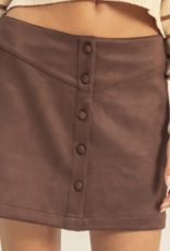 HyFve "Faux-leather & Leather & Leather..." Mini Skirt