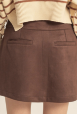 HyFve "Faux-leather & Leather & Leather..." Mini Skirt