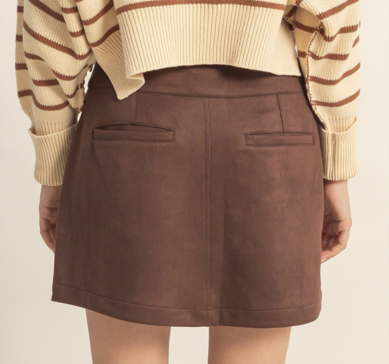 HyFve "Faux-leather & Leather & Leather..." Mini Skirt