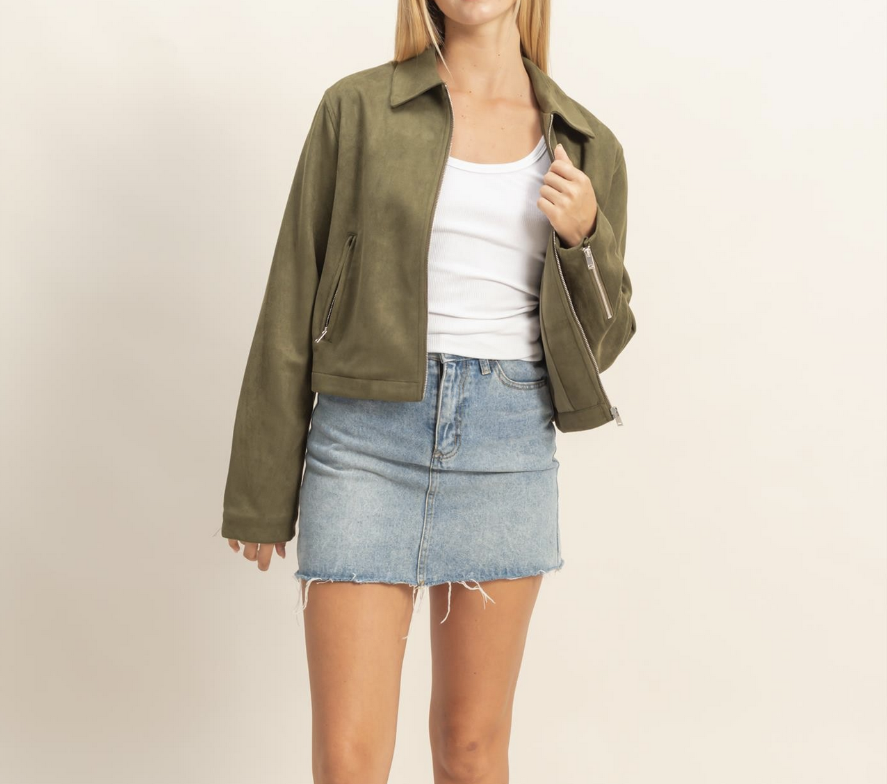 HyFve "Zip It" Suede Jacket