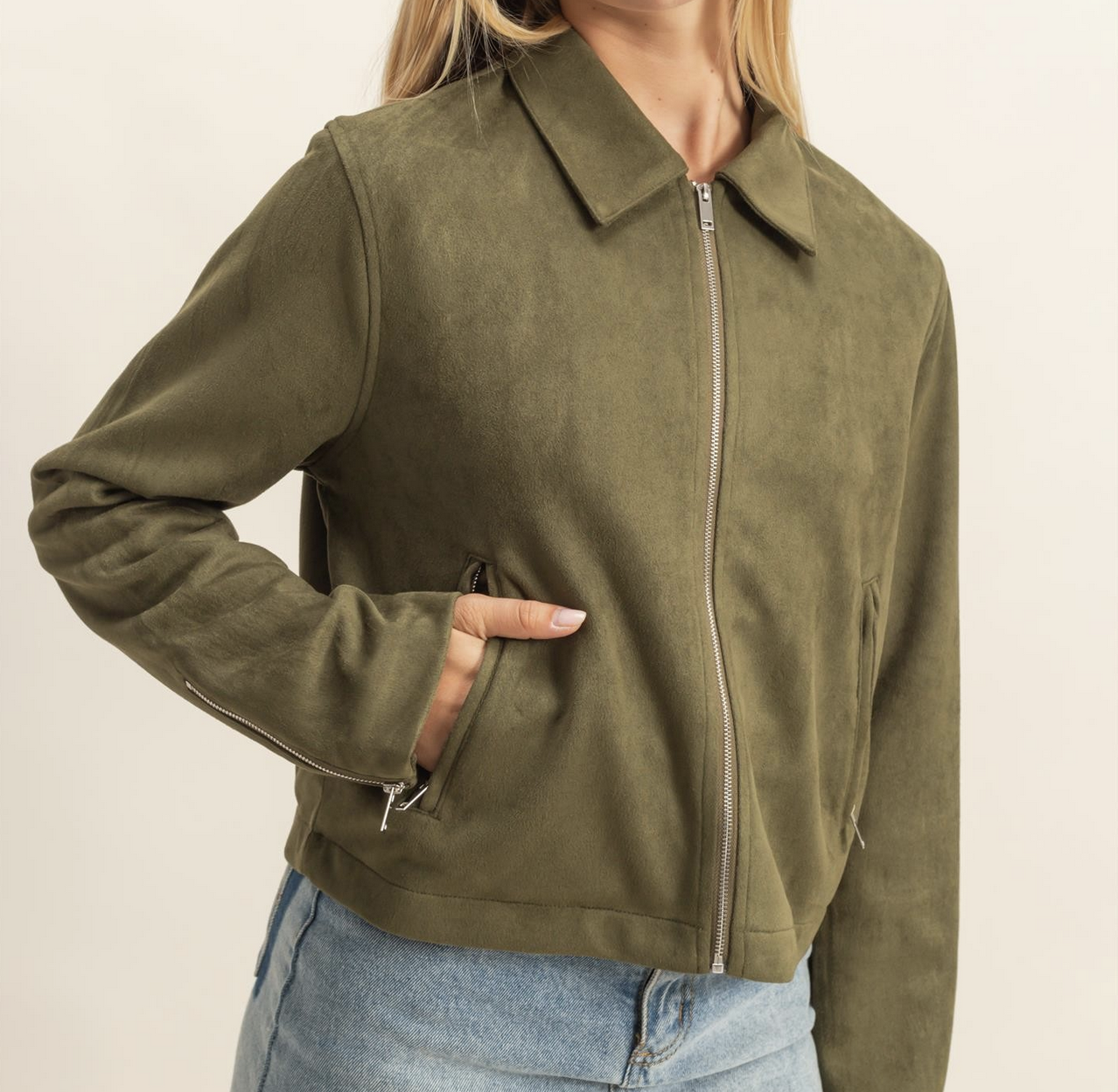 HyFve "Zip It" Suede Jacket