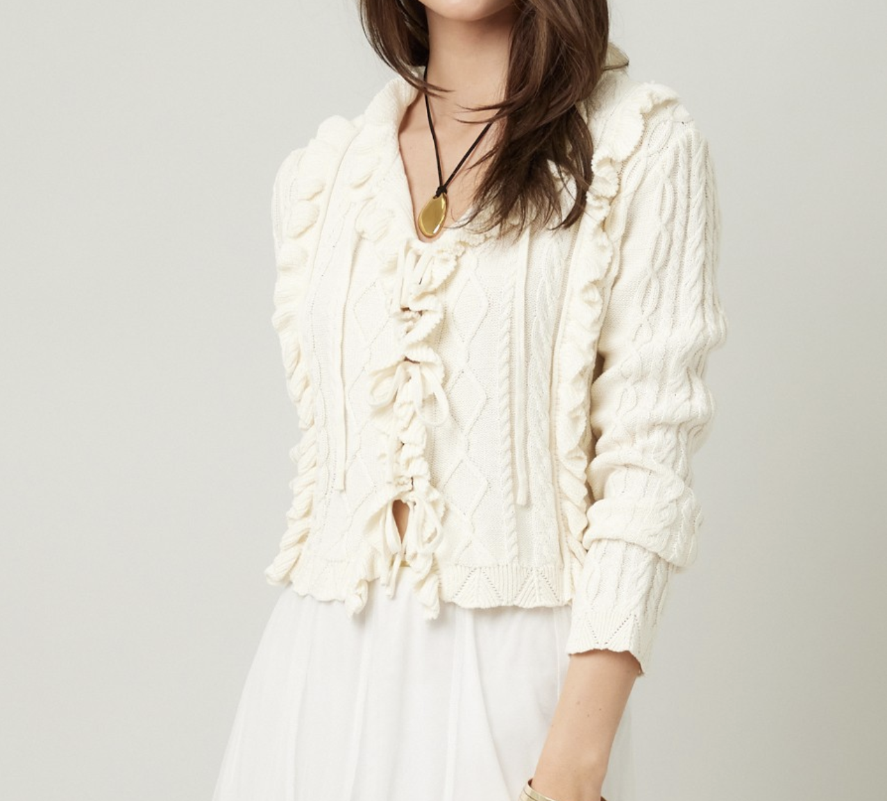 Illa Illa "You Ruffle My Feathers" Cardigan