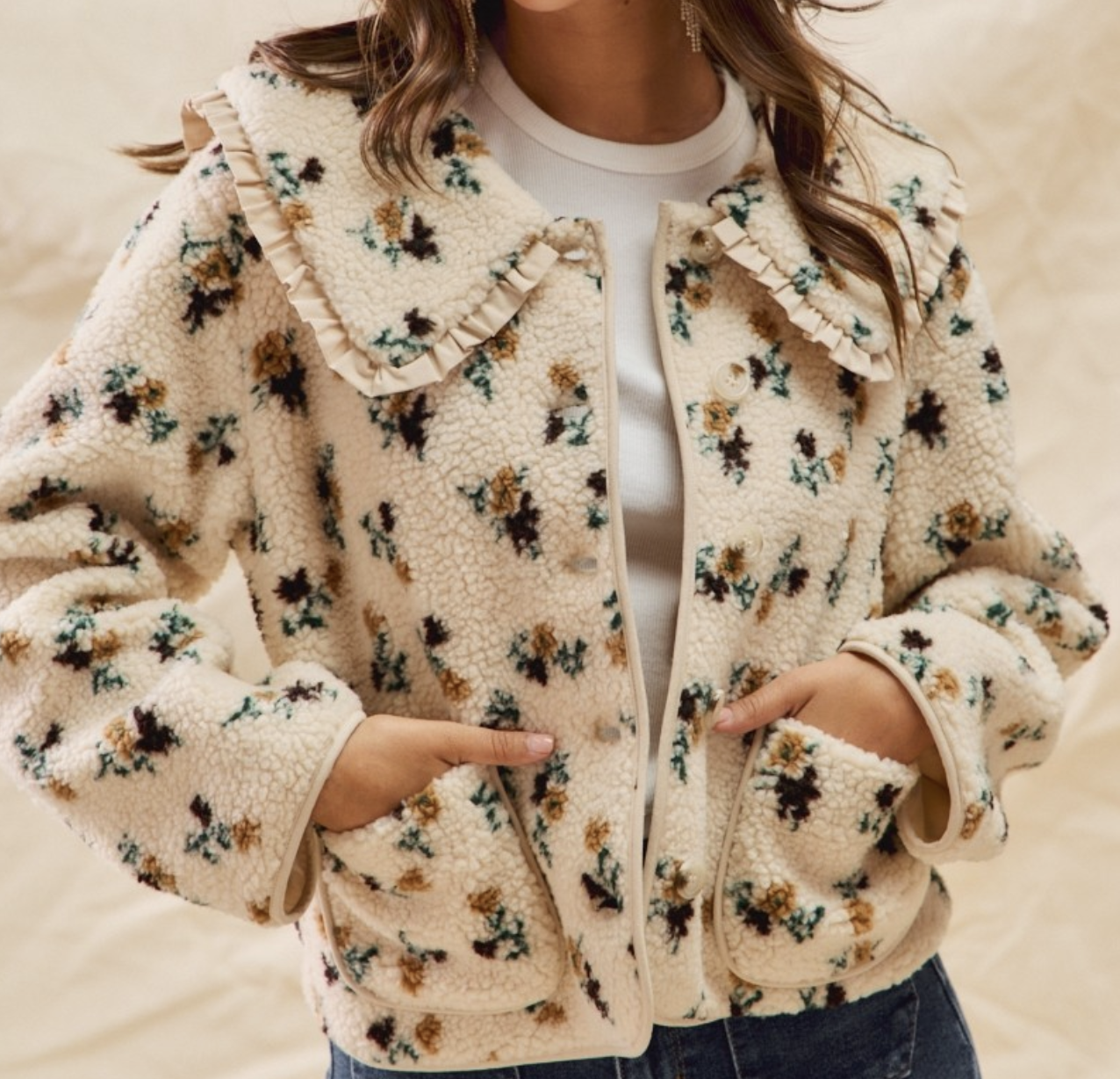 So Me "Show Your True Collars" Sherpa Jacket