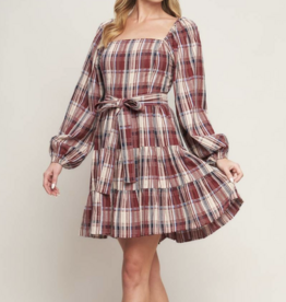 Flying Tomato "In A Plaid World, Only The Plaid Are Sane" Mini Dress