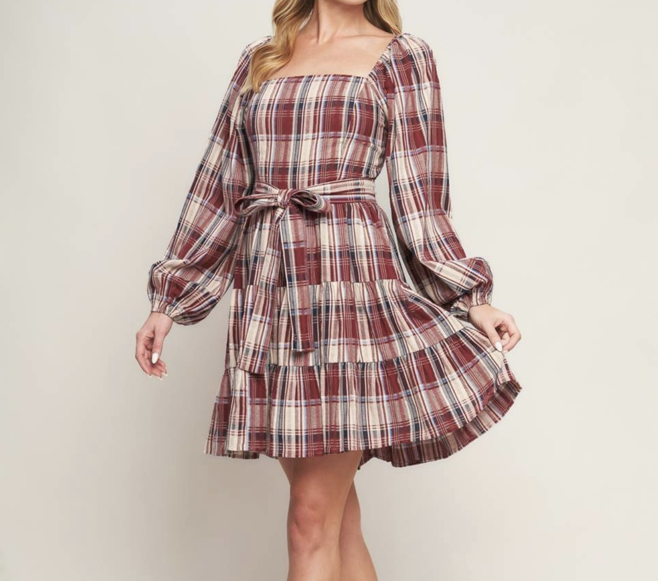Flying Tomato "In A Plaid World, Only The Plaid Are Sane" Mini Dress