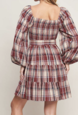 Flying Tomato "In A Plaid World, Only The Plaid Are Sane" Mini Dress