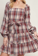 Flying Tomato "In A Plaid World, Only The Plaid Are Sane" Mini Dress