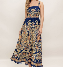 Flying Tomato "I'm Sensing a Pattern" Maxi Dress