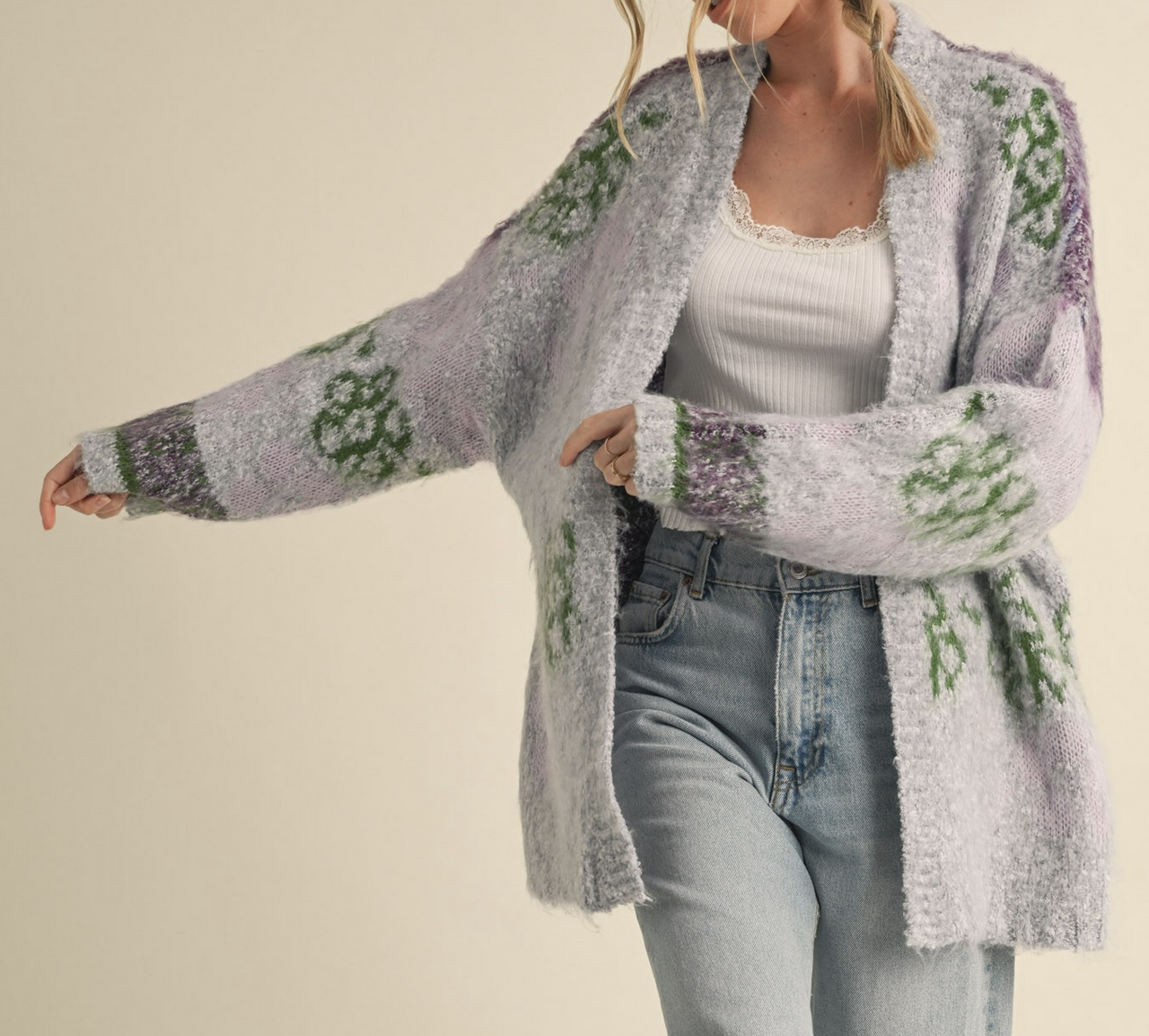 &Merci "The Fuzzy Girl" Cardigan