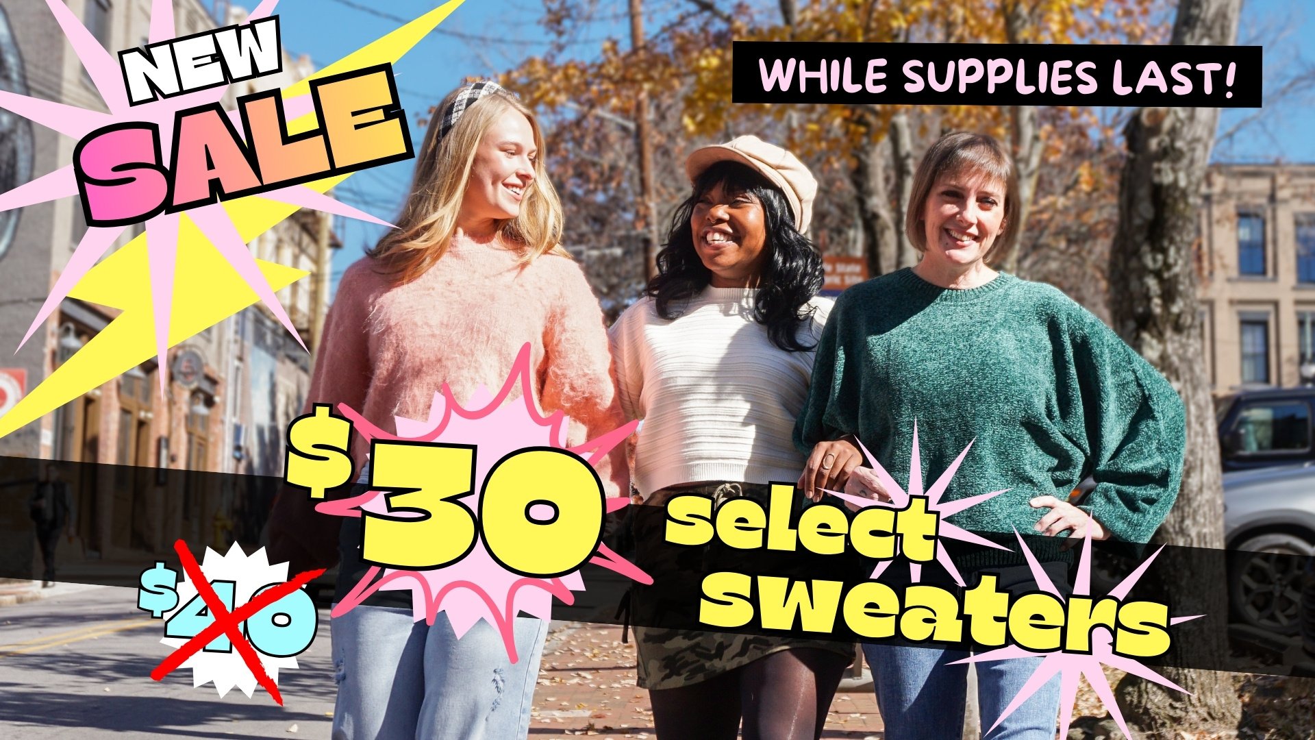 $30 sweaters