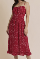 Gilli "Red-dy Or Not!" Midi Dress