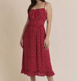 Gilli "Red-dy Or Not!" Midi Dress