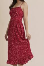 Gilli "Red-dy Or Not!" Midi Dress