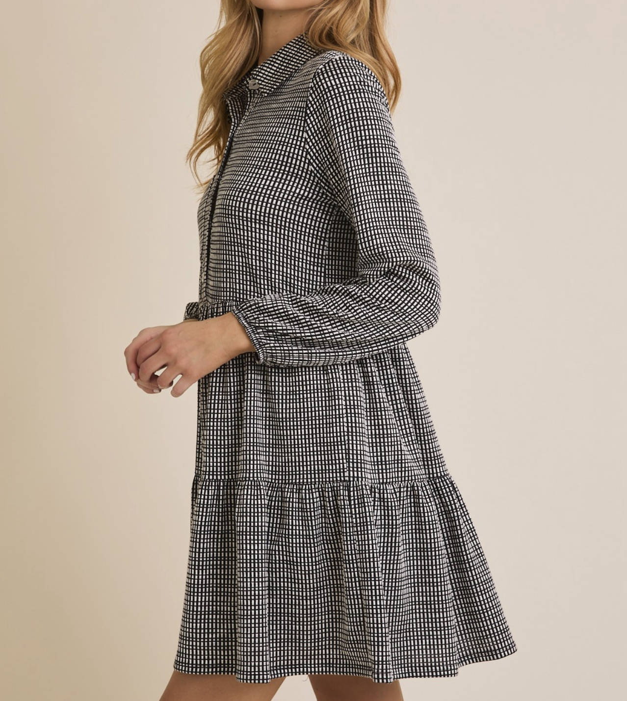 Gilli "Gingham in the Rain" Mini Dress