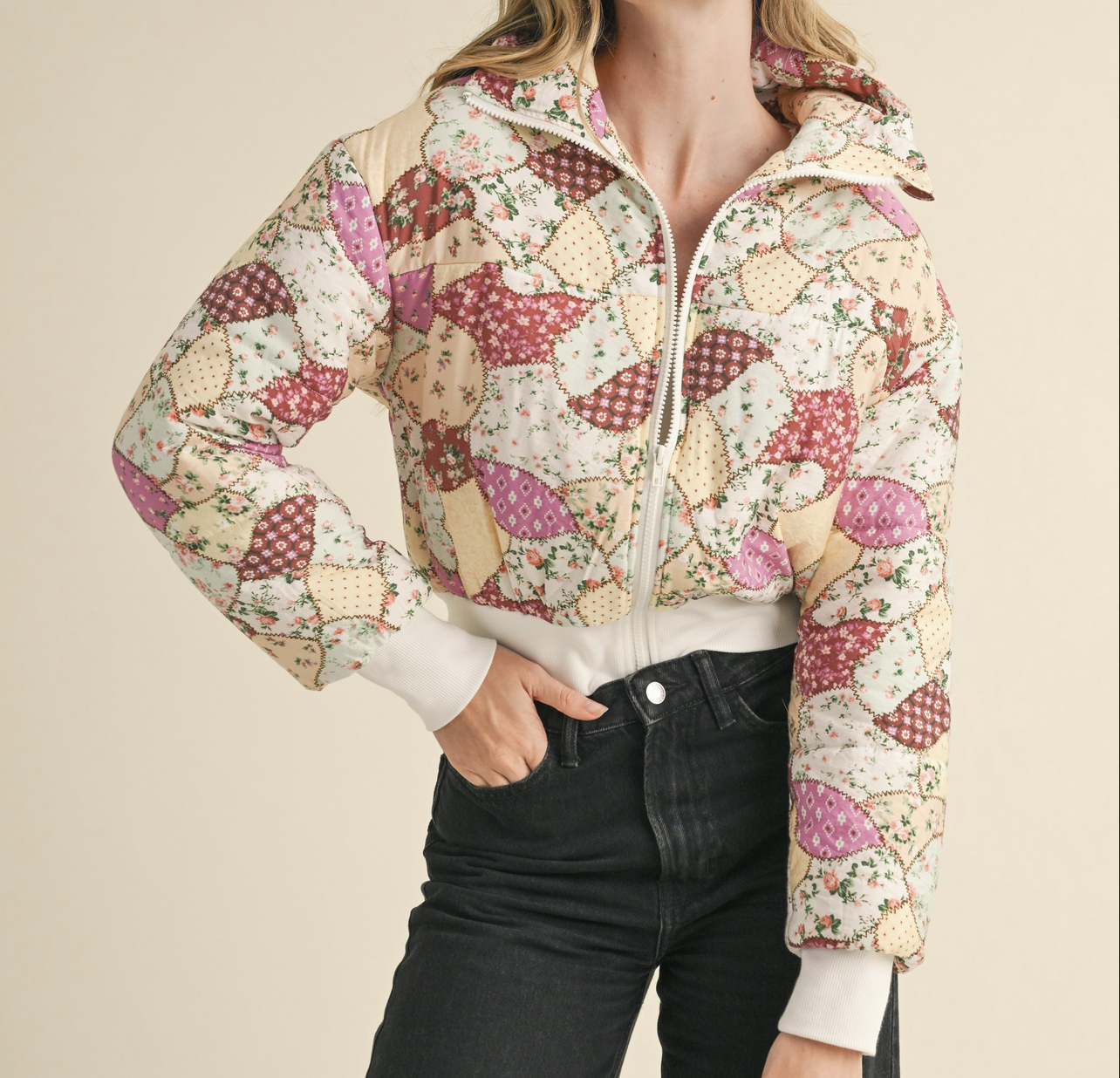 &Merci "Patch Things Up" Puff Jacket