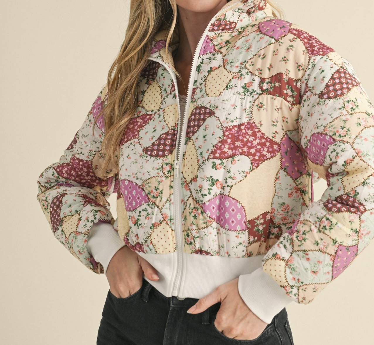 &Merci "Patch Things Up" Puff Jacket