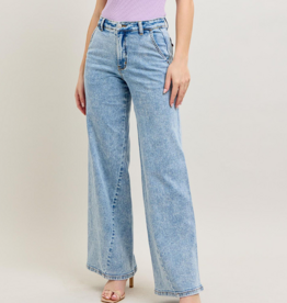 Judy Blue "The Taming of the Skew" Wide Leg Jeans