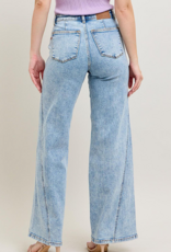 Judy Blue "The Taming of the Skew" Wide Leg Jeans