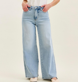 Judy Blue "Wide & Wonderful" Petite High-Waisted Tummy Control Jeans