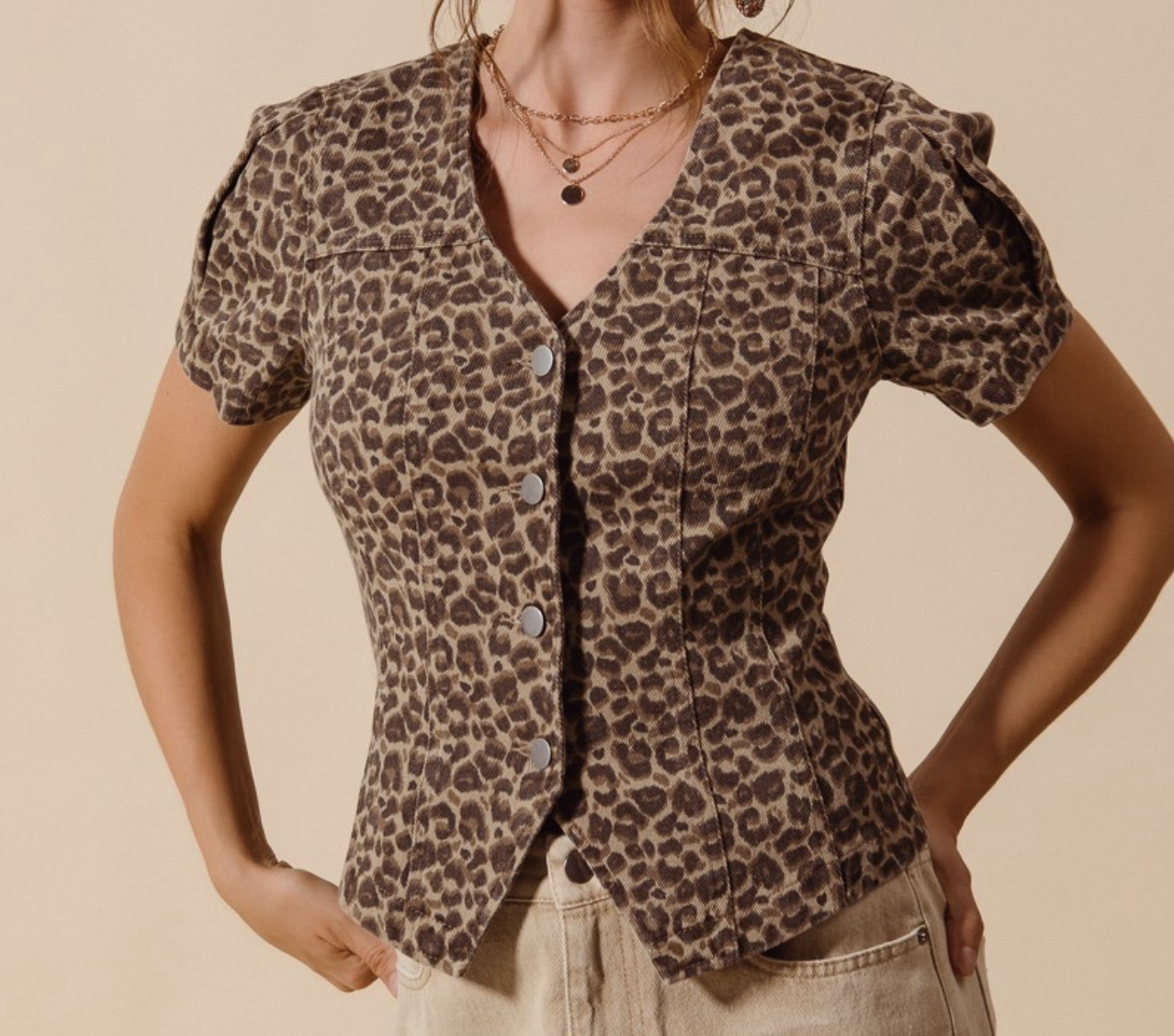 So Me "Catch the Leopard by the Toe" Top