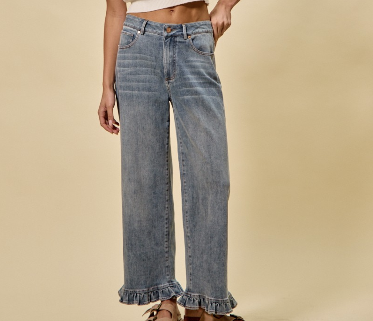 So Me "Shawty Had Them Ruffle-Bottom" Jeans